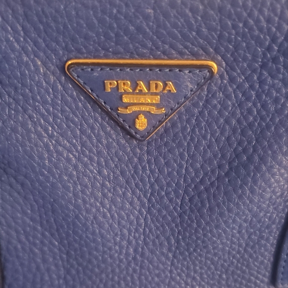 Prada vitello 2way blue bag - Picture 4 of 13